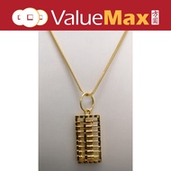 22K Gold Abacus Pendant