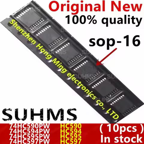 (10piece)100% New 74HC590PW 74HC594PW 74HC595PW 74HC597PW HC590 HC594 HC595 HC597 TSSOP16