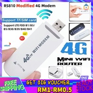 【Malaysia Spot Sale】RS810 Modified 4G Modem Router Pocket WIFI Modem Sim Card 4G Unlimited/Modded/Unlocked Hotspot Unifi Wireless Portable