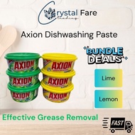 [Bundle of 3] Axion Lemon & Lime Dishwashing Paste, 100% Tough Grease Stripper 325g