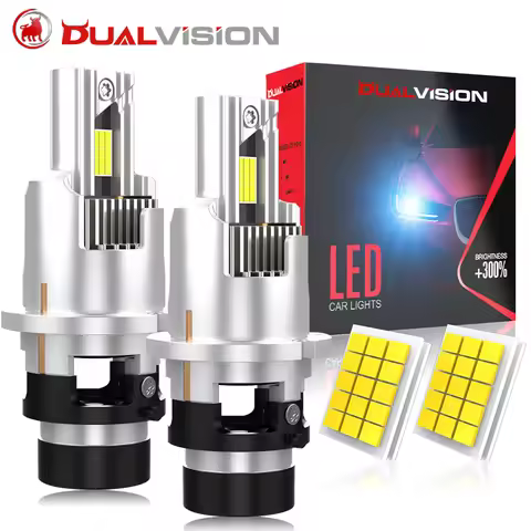 Dualvision D2S D4S LED Headlights HID D2R D4R Xenon D Series 30PCS CSP Canbus Car Lights 6000K 1:1 T