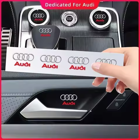 3D Car Interior Dekoration Stickers Badges Auto Styling for Audi Sline A3 A4 B8 8P 8V B6 A5 A6 C7 Q5