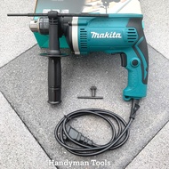 Makita สว่าน สว่านไฟฟ้า สว่านกระแทก ขนาด 5 หุน HP1630 ขนาดเจาะ 16mm กำลัง 710W + Makita สว่านไฟฟ้า สว่าน 3 หุน 6412 ขนาดเจาะ 10mm กำลัง 450W