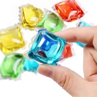 10PCS Laundry Gel Beads Lasting Fragrance Washing Cleaner Liquid Condensate Water Soluble bag Laundry Detergent Pods