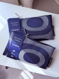 [全新未開] Marimekko for Finnair Travel Kit pouch 芬蘭航空商務艙過夜包 化妝袋 拉鍊布袋 筆袋