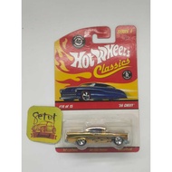 HOT WHEELS HOTWHEELS CLASSICS 56 CHEVY GOLD RARE
