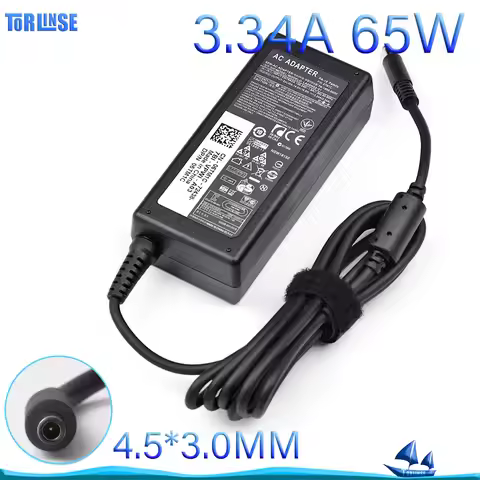 19.5V 3.34A 4.5*3.0mm 65W laptop AC power adapter charger for Dell Inspiron 15 5558 3558 3551 3552 5