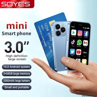 SOYES Telefon Bimbit Kecil XS16 Mini Android10.0 Smartphone 4G Network 2GB RAM 16GB ROM 3" Display 5