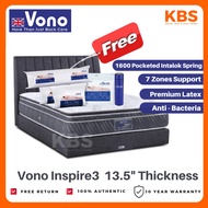 (FREE Shipping ALL WEST MALAYSIA) Vono 13.5" Ergobed Inspire 3 Mattress / 15 Years Warranty