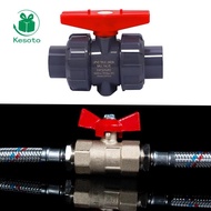 [Kesoto] True Union Full Ball Valve 3/4" with Full Port for Pools Aquariums Tubs