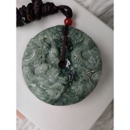 Jadeite 9 Dragons Pendant