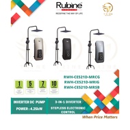 RUBINE CETUS ANALOGUE SERIES INVERTER DC PUMP RAINSHOWER WATER HEATER - RWH-CE521D-MRCG/MRIG/MRSB
