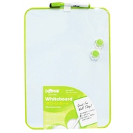 Dolphin Dol 80015 Mini Magnetic White Board With Marker Pen + 2Pcs of Magnets (240mm x 340mm) - Gree