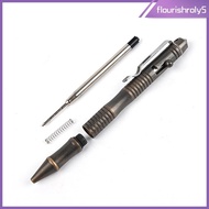 [Flourishroly5] Brass Bolt Action Pen Ink Refillable Heavy Duty for Office