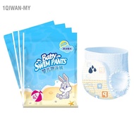 1qiwan-my Baby Disposable Swim Pants  Side Leak Prevention Absorbent Expansion Resistant for Swimmin