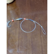 Perambut casting 1 mata kail Dupont 40lb