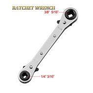 JN 3 16 1 4 5 16 3 8 Double End Ratchet Wrench Air Conditioning Refrigeration