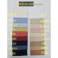 PREMIUM COTTON LINEN BLEND FABRICS 54 INCHES WIDTH