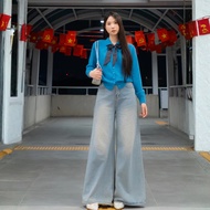 Wide Leg Jeans 33cm to 37cm Blue High Waisted Super Flattering, Wide Leg Jeans in All Sizes and Many
