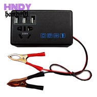 【HDS01】Car 200W Converter Power Inverter DC 12V/24V To DC 220V Invertor Ports Adapter