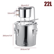 50/35/22/11L Distiller Alambic Moonshine Alcohol Stainless Still Copper DIY Home Brew Water Wine Ess