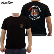 Men t shirt Fashion Men Short Sleeve O-Neck T Shirt Tiger Muay Thai Kungfu Martial Art Karate Judo F