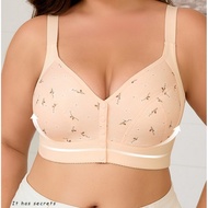 Plus Size Wireless Push-Up Bra - Sizes 38-52, Cups B-G, Full Cotton