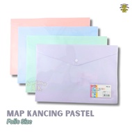 Echelon PB-01 Folio Size 1 Button Folder / Bag Folder Plastic Document Folder