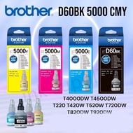 Authentic 1 Brother Ink (With Box) BT-D60BK Refill BT5000C/M/Y 4 Colors DCP-T220 T310 T420W T510W T5
