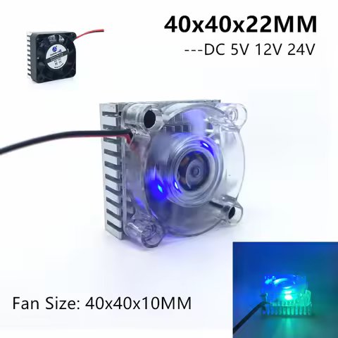 New DC 5V 12V 24V 0.1A 4010 4CM 40mm 40x40x10mm BGA LED Fan Graphics Card Fan with Heat sink Cooler 