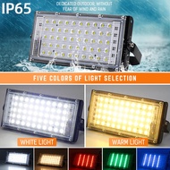 50W 100W LED Floodlight IP65 Waterproof AC 220V Outdoor Floodlight Spotlight LED RGB Colourful Decor