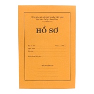 Orange folder, F4 size, pre-printed information - convenient, fast.