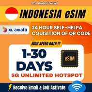 【CSL】Indonesia eSIM  | 1-15 Days | HighSpeed UNLIMITED GB |【Bali】【Jakarta】【Borvo】Travel Prepaid Sim 