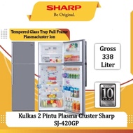 KULKAS SHARP 2 PINTU PLASMACLUSTER SJ-420GP SHARP 2PINTU