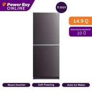 MITSUBISHI ELECTRIC HS Series ตู้เย็น 2 ประตู 14.9 คิว Inverter (สีเงินเข้ม) รุ่น MR-HS46EY-SDS