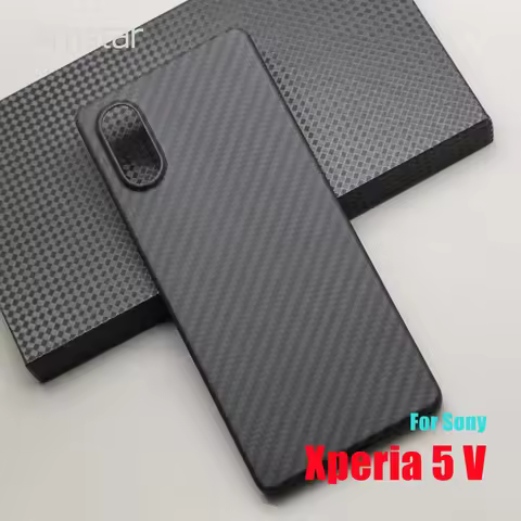 Amstar Carbon Fiber Phone Case for Sony Xperia 5 V Ultra-thin Anti-drop Aramid Fiber Cases Xperia 5 