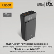 UNEED 30000mAh Powerbank Support Laptop 65W QC 3.0 PD 3.0 AFC - UPB153