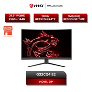 MSI OPTIX CURVE GAMING G32CQ4 E2 31.5"/2560X1440/2K1MS/170HZ/DP/HDMI/HEADPHONE/VA/3YW