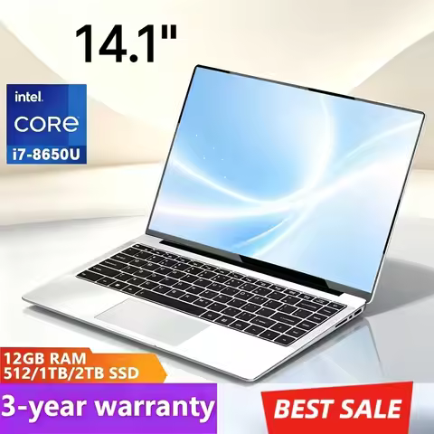 New 14.1" Intel Core i7 8650U Laptop Notebook 16GB RAM 1TB 2TB SSD Office Study Laptops Notebook Com