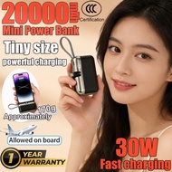 Mini PowerBank 3C Powerbank 20000mAh Powerbank Fast charging Digital Display for iPhone Android 30W 