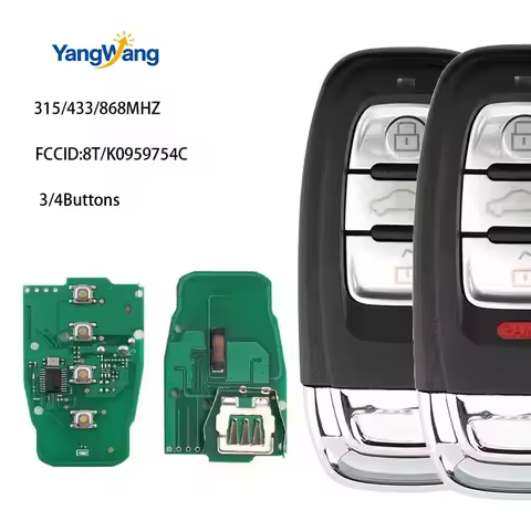 YangWang Smart Remote Key Semi Keyless 3/4BTN 315MHz/433MHz/868MHZ 8T/K0 959 754C for FOR Auid Q5 A4