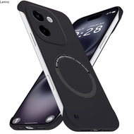 Borderless Luxury Magnetic Slim for VIVO Y200 5G 6.78" V2343A Frameless Phone Case Matte Anti-Scratc