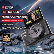 180° Flip Screen 64MP Digital Camera 18X Digital Zoom Camera Photography WIFI 4K HD Video Vlog ccd c