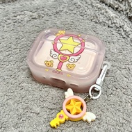 美少女適用AirPods4保護套pro2保護殼pro蘋果三代耳機保護殼2代 1個 半透 魔法棒[單殼] AirPods Pro