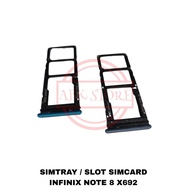 Simtray SIMLOCK SLOT SIM TRAY CARD LOCK Place SIMCARD INFINIX NOTE 8 X692 - MAMAN