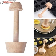 SPIRAKOGEO Wooden Egg Tart Mould Baking Supplies Pastry Pusher Pastry Pusher