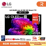 [FREE SHIP] LG 65'' 77" OLED evo AI G6 4K Smart TV 2026 OLED65G6PSA OLED77G6PSA 电视机