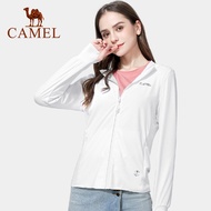 Camel Women S แจ็คเก็ตมีฮู้ด Anti-Ultraviolet น้ำหนักเบา Breathable กลางแจ้งแห้งเร็วครีมกันแดดเสื้อ