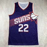 Hot Press Basketball Uniform Sun Team No. 22 Ayton Purple Vest Sports Fan Jersey RB5L