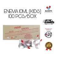 ENEMA 10ML FOR KIDS (100 PCS/BOX) PAM BUANG AIR BESAR